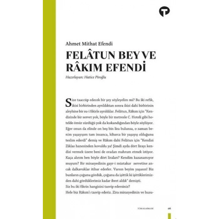 Felatun Bey Ve Rakım Efendi