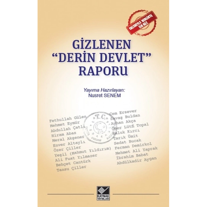 Gizlenen Derin Devlet Raporu