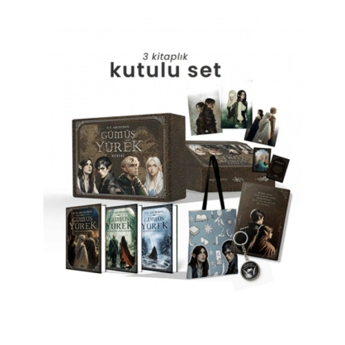 Gümüş Yürek Serisi - Üç Kitaplık Hediyeli Ciltli Kutu