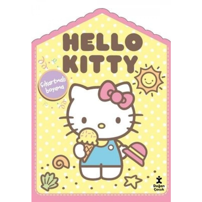 Hello Kitty Evde Çıkartmalı Boyama Kitabı