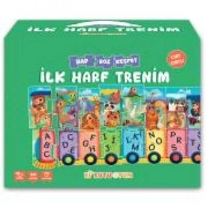 İlk Harf Trenim - Cırt Cırtlı Yapboz Ve Kitap Seti