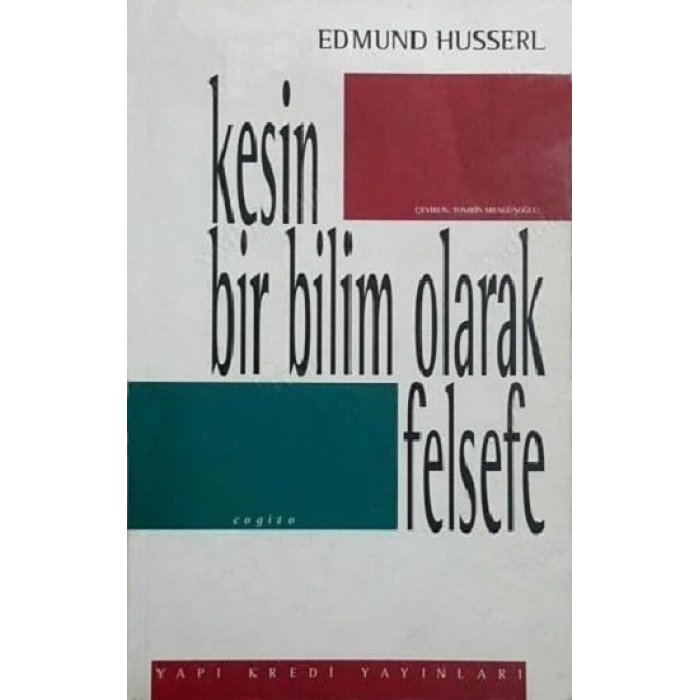 Kesin Bir Bilim Olarak Felsefe