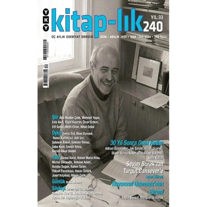 Kitap–lık 240 / Ekim-aralık 2025