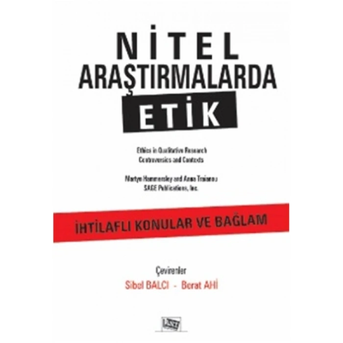 Nitel Araştırmalarda Etik