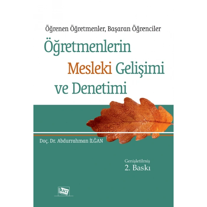 Öğretmenlerin Mesleki Gelişimi Ve Denetimi