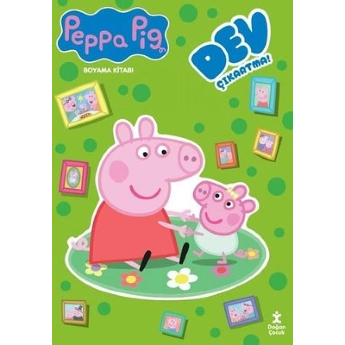 Peppa Pig - Dev Çıkartmalı Boyama Kitabı