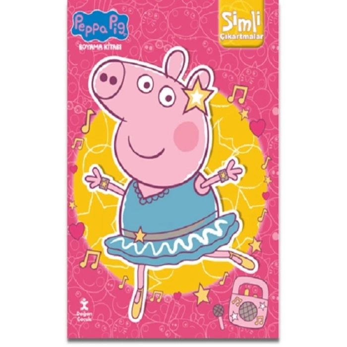 Peppa Pig-simli Çıkartmalı Boyama Kitabı