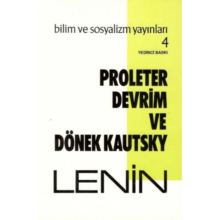Proleter Devrim Ve Dönek Kautsky