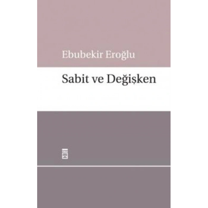 Sabit Ve Değişken