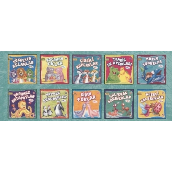 Sevimli Hayvanlar (10 Kitap Set - 1)