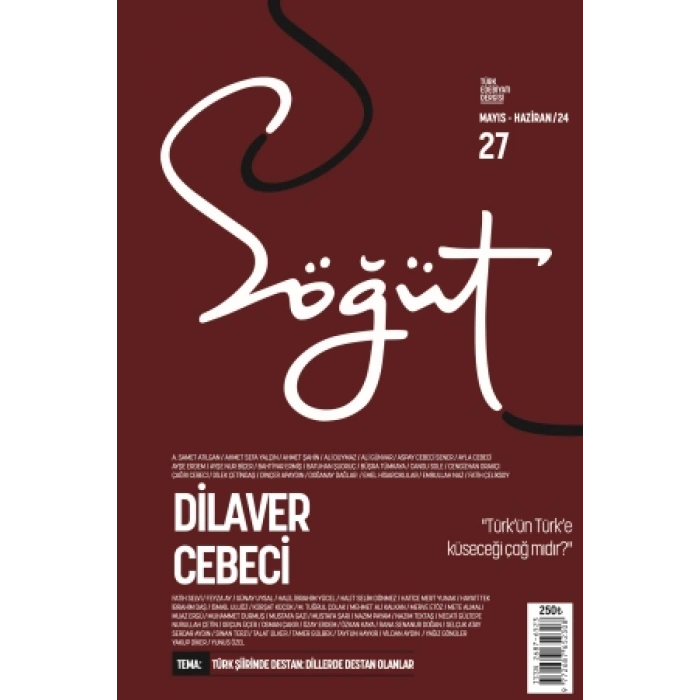 Söğüt - Türk Edebiyatı Dergisi Sayı 27