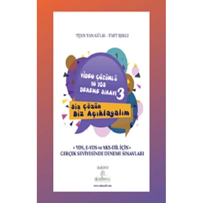 Video Çözümlü 10 YDS Deneme Sınavı - 3