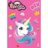 Unicorn - Dev Çıkartmalı Boyama Kitabı