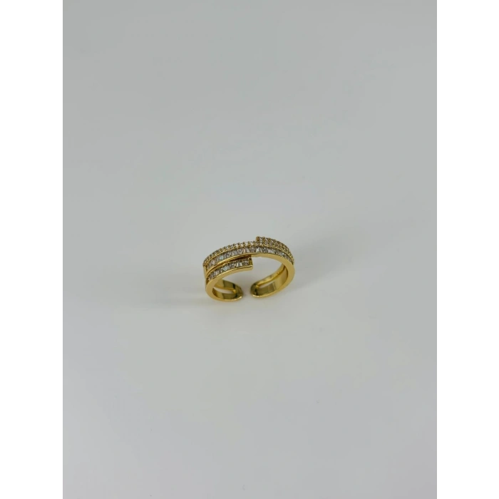 14 K Gold Kaplama Zirkon Taşlı Yüzük