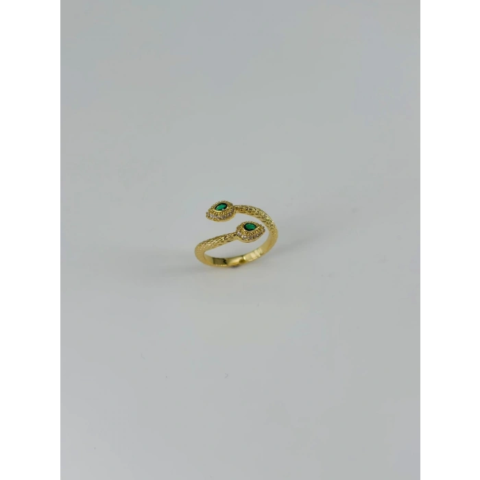 14 K Gold Kaplama Zirkon Taşlı Yüzük