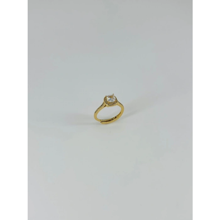 14 K Gold Kaplama Zirkon Taşlı Yüzük