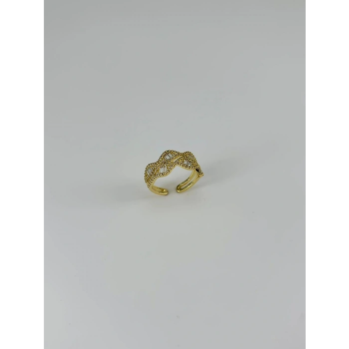 14 K Gold Kaplama Zirkon Taşlı Yüzük
