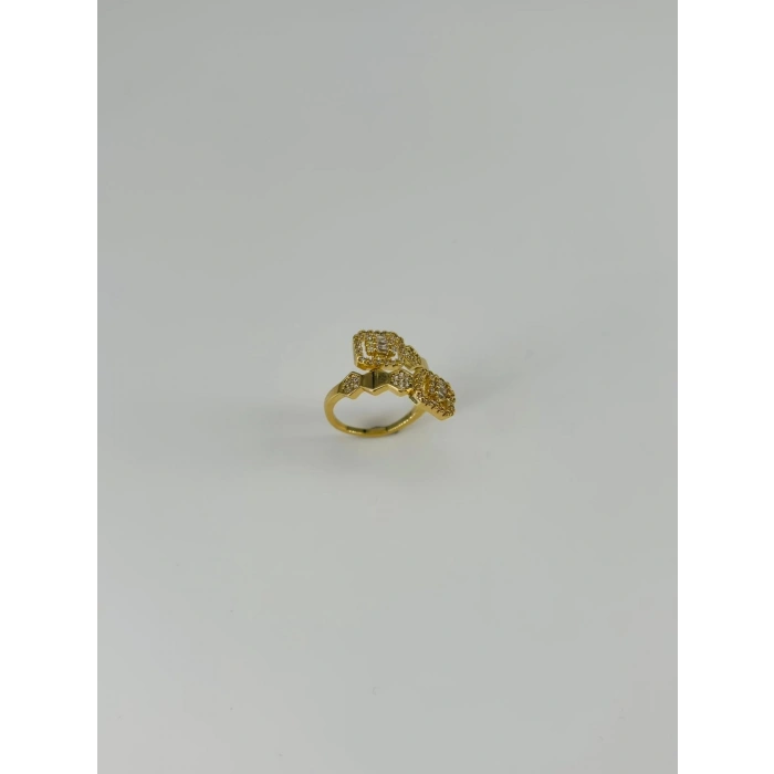 14 K Gold Kaplama Zirkon Taşlı Yüzük