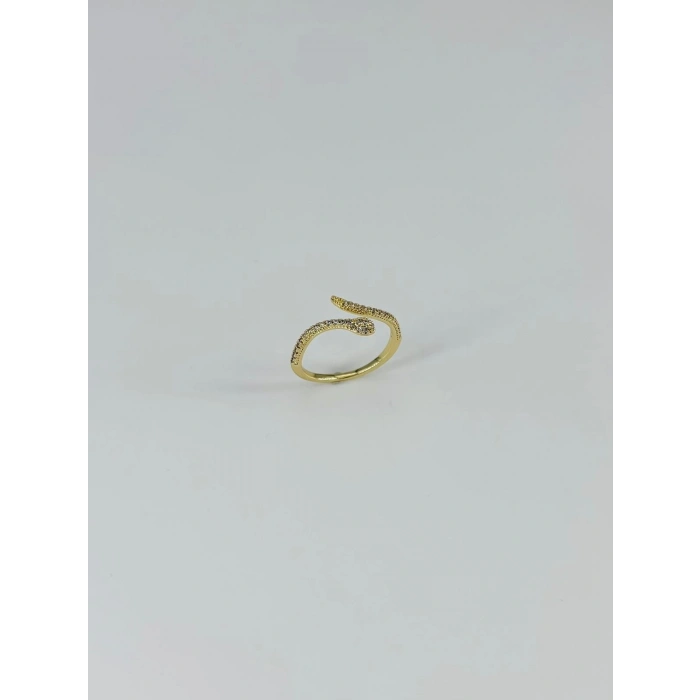 14 K Gold Kaplama Zirkon Taşlı Yüzük