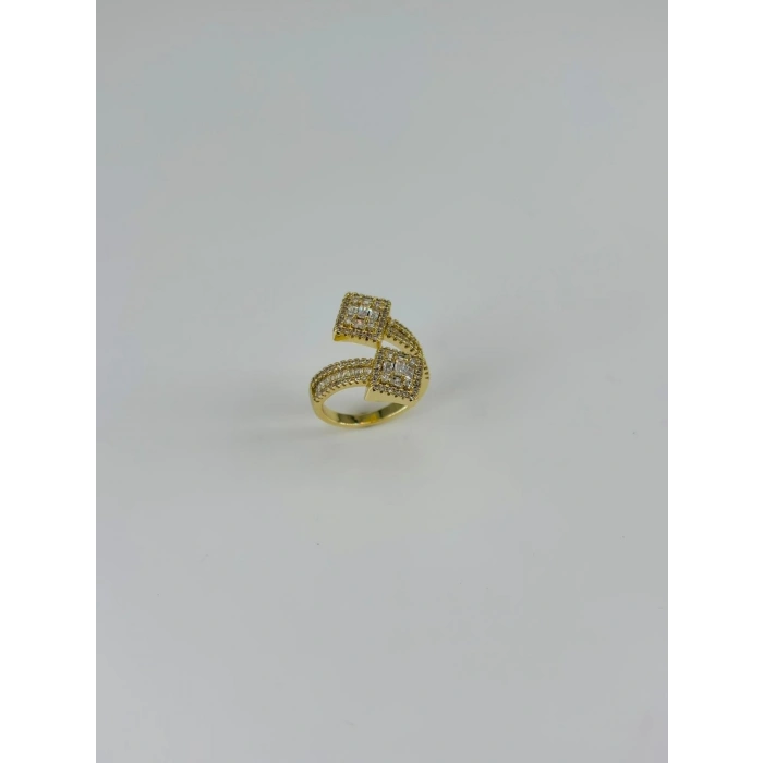 14 K Gold Kaplama Zirkon Taşlı Yüzük