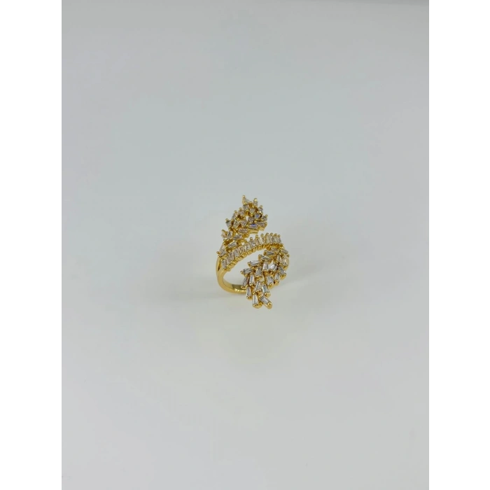 14 K Gold Kaplama Zirkon Taşlı Yüzük