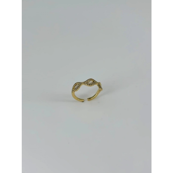 14 K Gold Kaplama Zirkon Taşlı Yüzük
