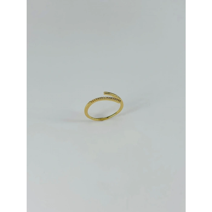14 K Gold Kaplama Zirkon Taşlı Yüzük