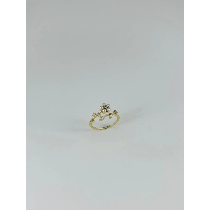 14 K Gold Kaplama Zirkon Taşlı Yüzük