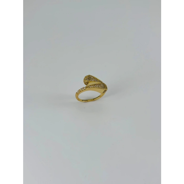 14 K Gold Kaplama Zirkon Taşlı Yüzük