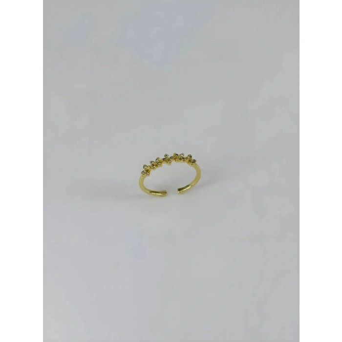 14 K Gold Kaplama Zirkon Taşlı Yüzük