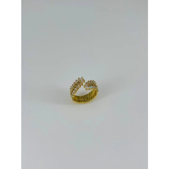 14 K Gold Kaplama Zirkon Taşlı Yüzük