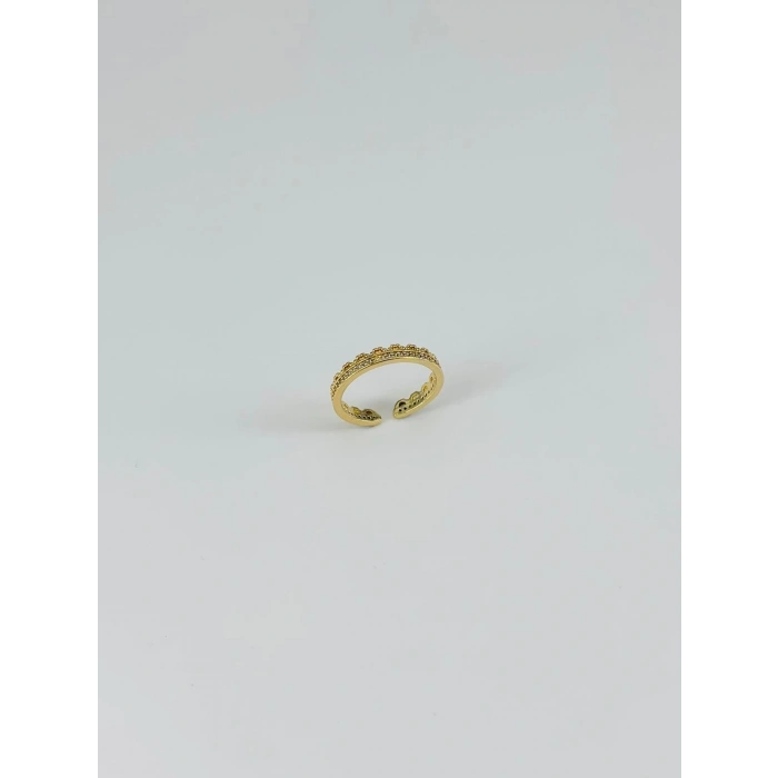 14 K Gold Kaplama Zirkon Taşlı Yüzük
