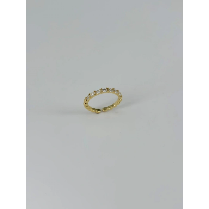14 K Gold Kaplama Zirkon Taşlı Yüzük