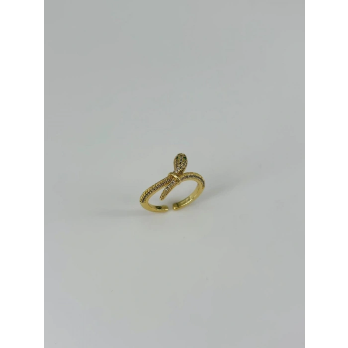 14 K Gold Kaplama Zirkon Taşlı Yüzük