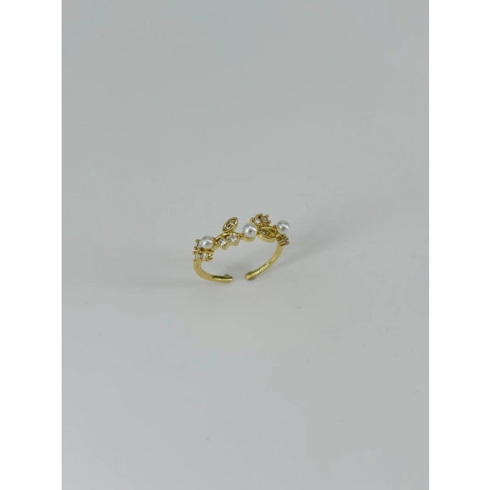 14 K Gold Kaplama Zirkon Taşlı Yüzük