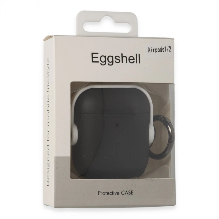 Airpods 2 (2.nesil) Cool Kılıf - Siyah-beyaz