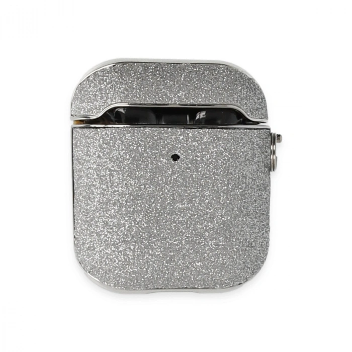 Airpods 2 (2.nesil) Spell Simli Kılıf - Gümüş