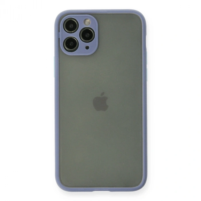 Apple İphone 11 Pro Kılıf Montreal Silikon Kapak - Gri