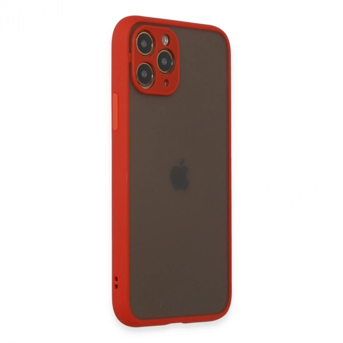 Apple İphone 11 Pro Kılıf Montreal Silikon Kapak - Kırmızı