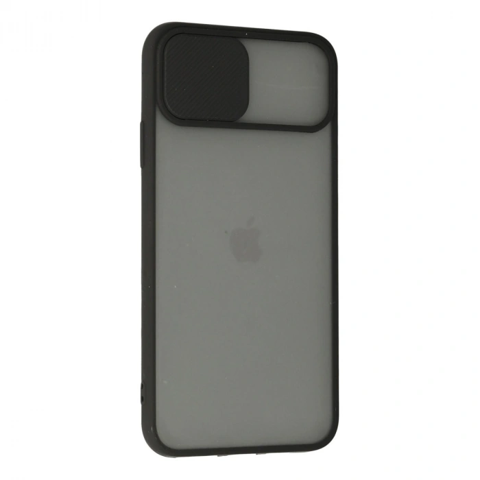 Apple İphone 11 Pro Kılıf Palm Buzlu Kamera Sürgülü Silikon - Siyah
