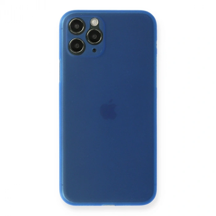 Apple İphone 11 Pro Max Kılıf Pp Ultra İnce Kapak - Mavi