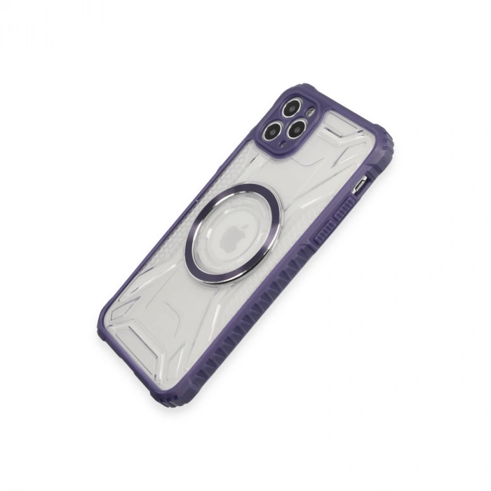 Apple İphone 11 Pro Max Kılıf Prag Magneticsafe Kapak - Derin Mor