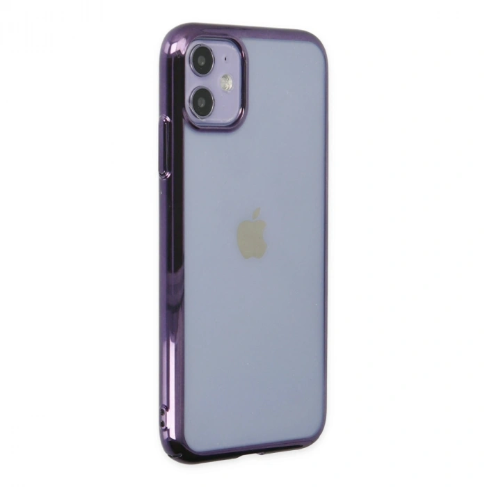 Apple İphone 12 Kılıf Element Silikon - Mor
