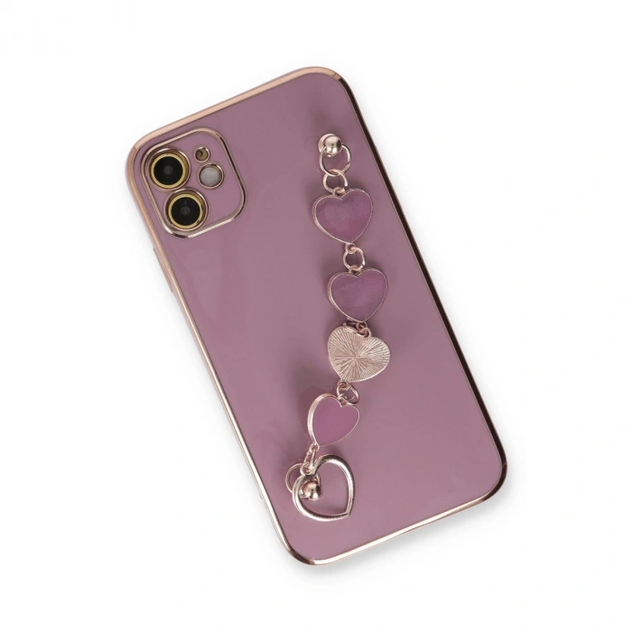 Apple İphone 12 Kılıf Esila Silikon - Mor