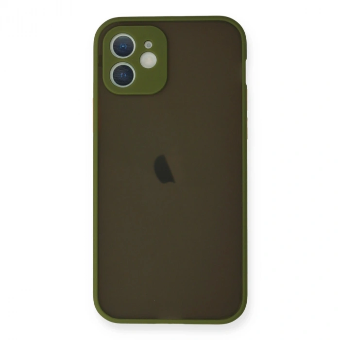 Apple İphone 12 Mini Kılıf Montreal Silikon Kapak - Açık Yeşil