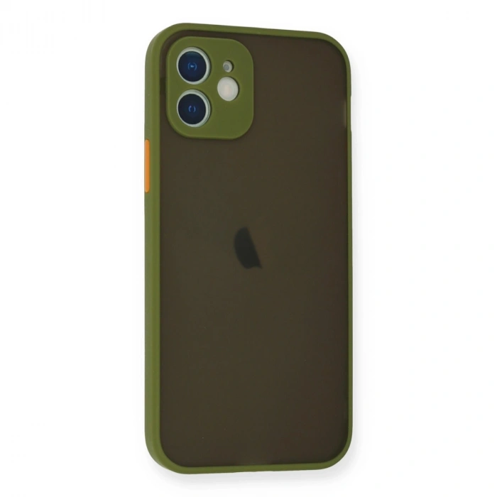 Apple İphone 12 Mini Kılıf Montreal Silikon Kapak - Açık Yeşil