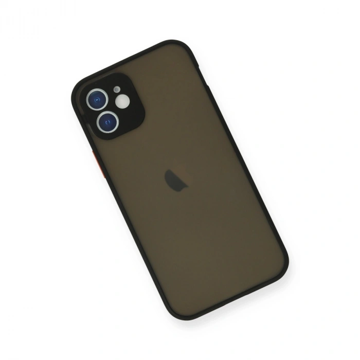 Apple İphone 12 Mini Kılıf Montreal Silikon Kapak - Siyah