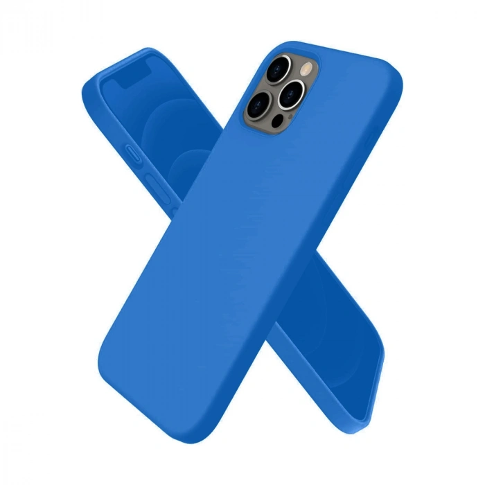 Apple İphone 12 Pro Kılıf First Silikon - Mavi