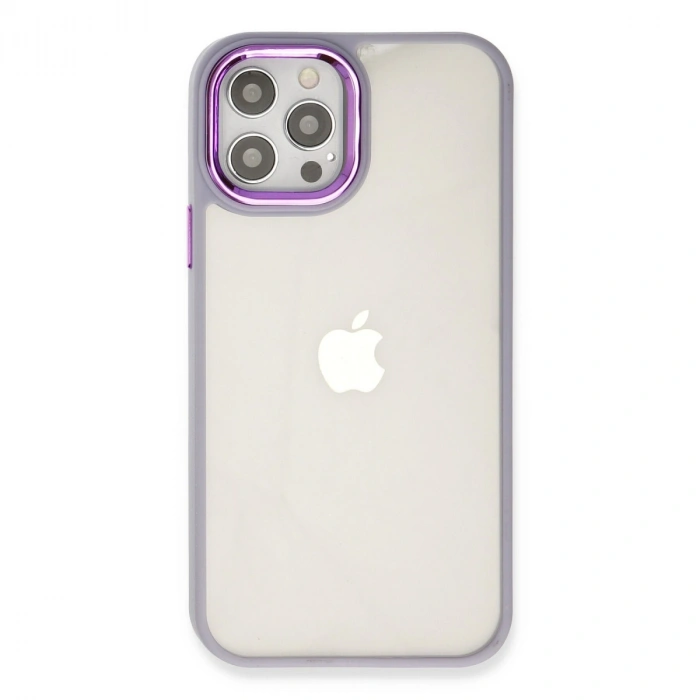 Apple İphone 12 Pro Max Kılıf Dora Kapak - Lila