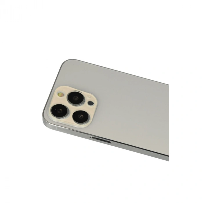 Apple İphone 12 Pro Rainbow Kamera Lens Koruma Cam - Gold